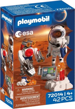 ASTRONAUTA DE LA ESA CON ROBOT PLAYMOBIL