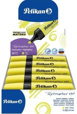 C/10 marcador fluorescente textmarker 490 amarillo