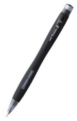 C/12 PORTAMINAS UNI SHALAKU S 0,5MM COLOR NEGRO