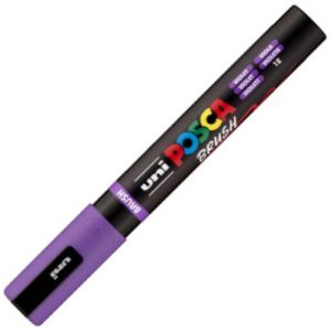 MARCADOR UNI-POSCA BRUSH PUNTA 1-4MM PC-5BR COLOR VIOLETA