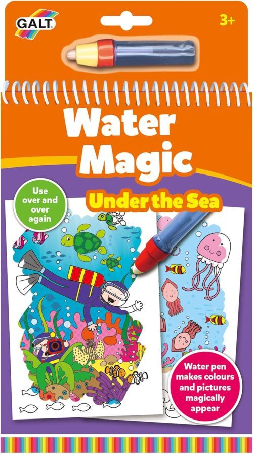 LIBRO DE COLOREAR REUTILIZABLE WATER MAGIC UNDER THE SEA