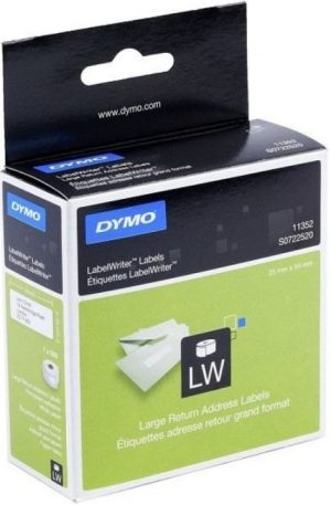 Rollo de etiquetas de dirección de retorno 45x25mm labewriter