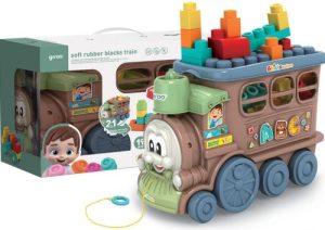 TREN DE ARRASTRE ABC MULTIACTIVIDAD 2 EN 1 19 PIEZAS GIROS