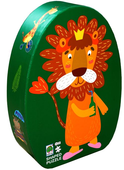 Caja deco puzzle leon africa