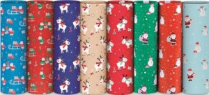 EXP 50 ROLLOS PAPEL REGALO NAVIDAD FANTASIA 70X200CM SURTID