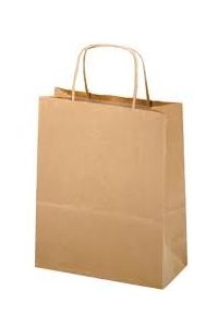 Paq/25 bolsas kraft allegra color kraft 36x12x41cm