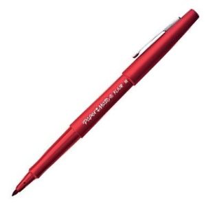 C/12 rotulador paper mate flair original color rojo