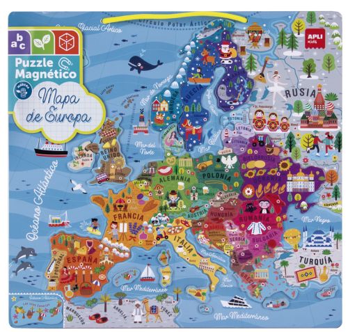 PUZLE MAGNETICO EUROPA 45 PIEZAS