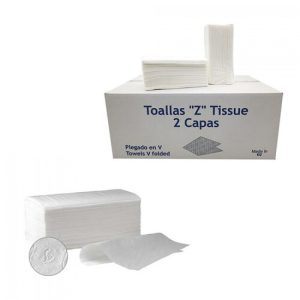 C/20 PAQUETES TOALLAS ZIGZAG LAMINADA (200 TOALLITAS)