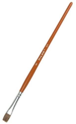 PAQ/6 PINCEL ESCOLAR PLANO Nº14 SERIE 121 MILAN