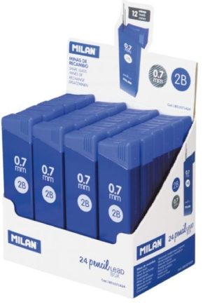 Exp 24 cajas con 12 minas grafito 0,7mm 2b