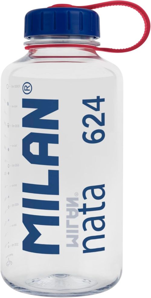 Botella de tritán 1l milan nata 624 transparente