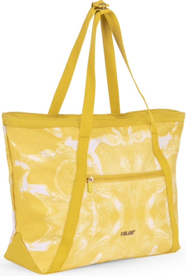 Bolso shopper grande serie lava amarilla 52x36x3cm milan