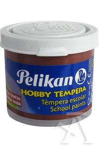 C/6 botes tempera pelikan 40ml color siena tostada