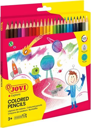 C/24 lapiz madera jovi colores
