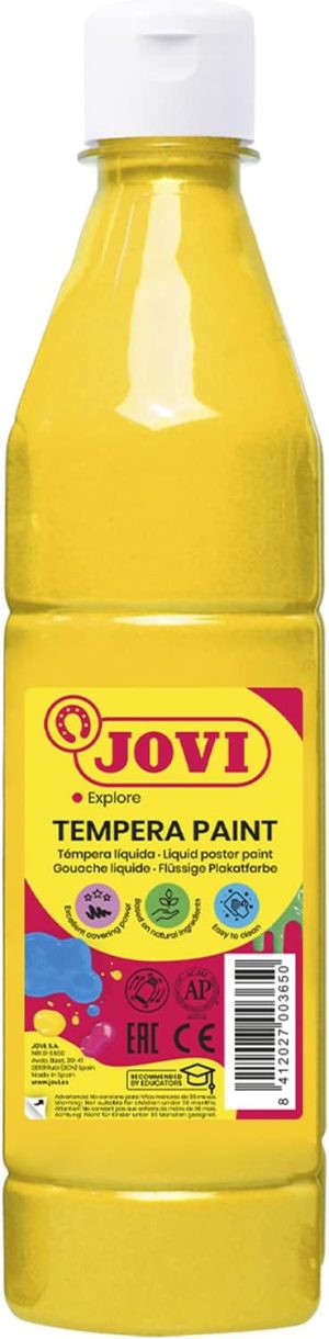 Bote tempera liquida jovi amarillo 500 ml