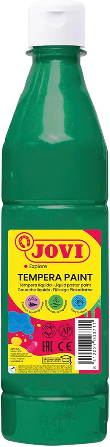 Bote tempera liquida jovi verde oscuro 500 ml