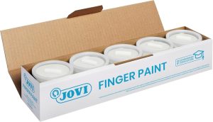ESTUCHE 5 BOTES PINTURA DEDOS JOVI 125ML BLANCO