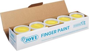 ESTUCHE 5 BOTES PINTURA DEDOS JOVI 125ML AMARILLO