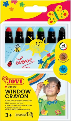 ESTUCHE 6 CERAS MULTIPLES SUPERFICIES DECOR GLASS JOVI
