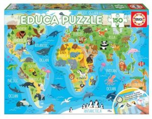 MAPAMUNDI ANIMALES PUZZLE 150 PIEZAS