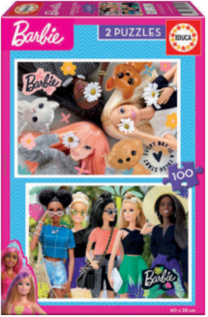 BARBIE PUZZLE 2X100 PIEZAS