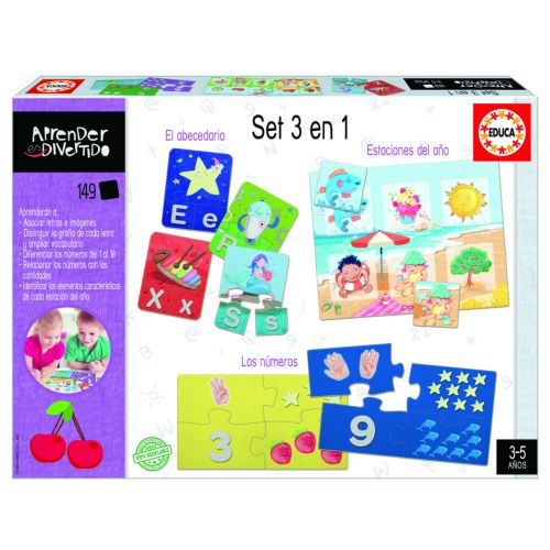 SET 3 EN 1 APRENDER ES DIVERTIDO