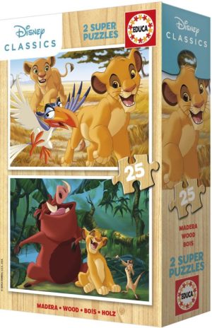 PUZZLE 2X25 PIEZAS EL REY LEON