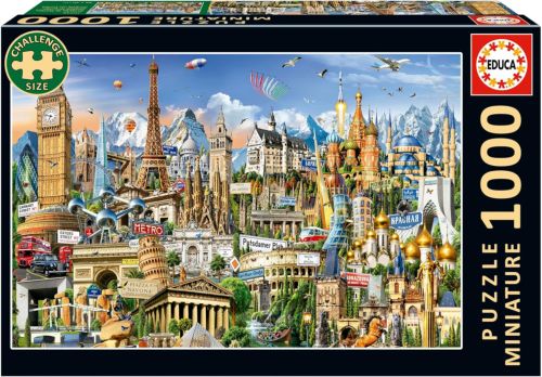 PUZZLE 1000 PIEZAS SIMBOLOS DE EUROPA MINIATURE