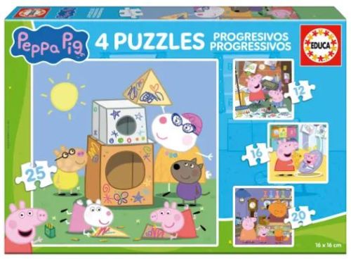 PUZZLE PROGRESIVO PEPPA PIG 12 16 20 25 PIEZAS