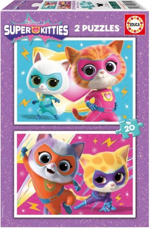 PUZZLE 2X20 PIEZAS SUPER KITTIES