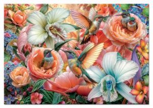 PUZZLE 500 PIEZAS JARDIN DE COLIBRIS