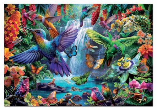 PUZZLE 1000 PIEZAS COLIBRIES TROPICALES