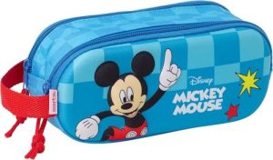 PORTATODO DOBLE 3D MICKEY MOUSE 3D 21x8x6cm