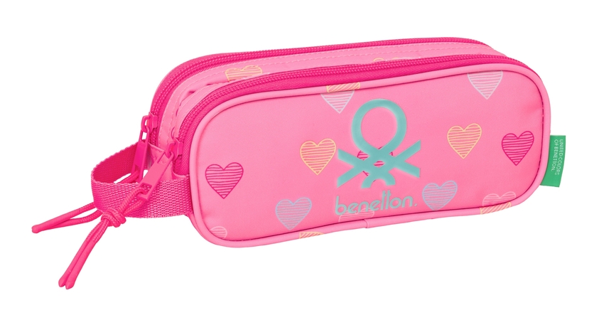 PORTATODO DOBLE BENETTON HEART 21x8x6cm