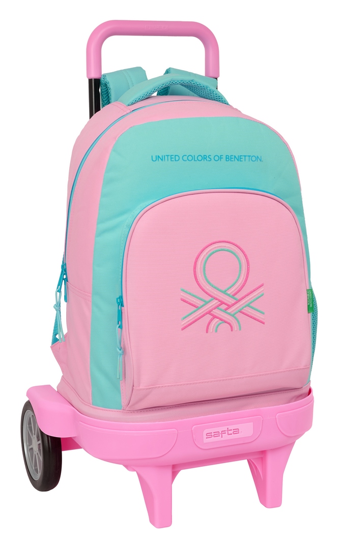 MOCHILA GRANDE CON RUEDAS COMPACT EVOLUTION EXTRAIBLE BENETTON DOLCE 33x45x22cm