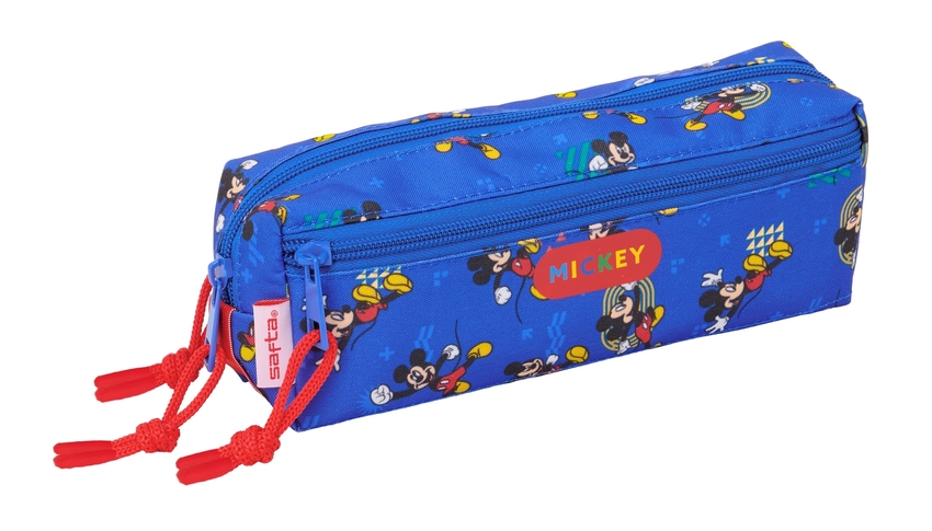 PORTATODO TRIPLE PEQUEÑO CON GOMA ELASTICA 22CM MICKEY MOUSE TODAY 22x8,5x6cm
