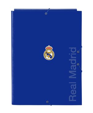 CARPETA FOLIO 3 SOLAPAS REAL MADRID 26x33,5x2,5cm
