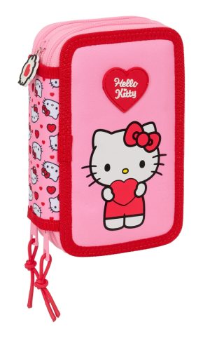 PLUMIER TRIPLE 37 PIEZAS HELLO KITTY 12,5x19,5x5,5cm