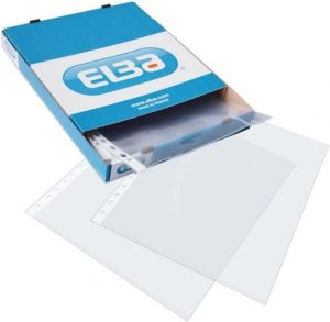 Caja 100 fundas portadocumentos a4 multitaladro polipropileno standard 80 mc piel naranja