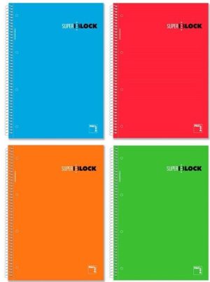 Paq/4 super bloc a4 t.contracol micr.perf 160h 60gr 5mm