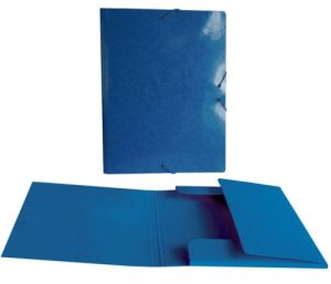 CARPETA SOLAPAS FOLIO CARTON BRILLO LASER AZUL