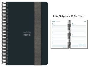 AGENDA ANUAL ESPIRAL 2026 DP PP NEGRO 4º