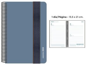 AGENDA ANUAL ESPIRAL 2026 PP DP AZUL PLOMO 4º