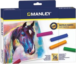 Estuche 36 barras pastel suave colores surtidos