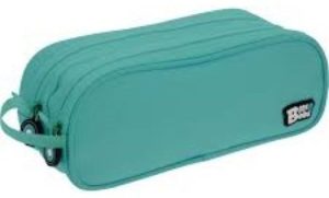 PORTATODO DOBLE BITS &BOBS TURQUESA 24,5X9,5 CM