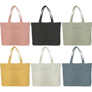 BOLSA TOTE BAG COTTON ROSA 56x37x16cm