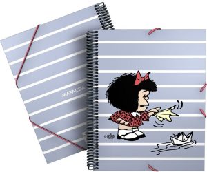 CARPETA FUNDAS CARPETA FUNDAS MAXIPLAS PP 30F MAFALDA BOAT 25,5x31x1,6cm