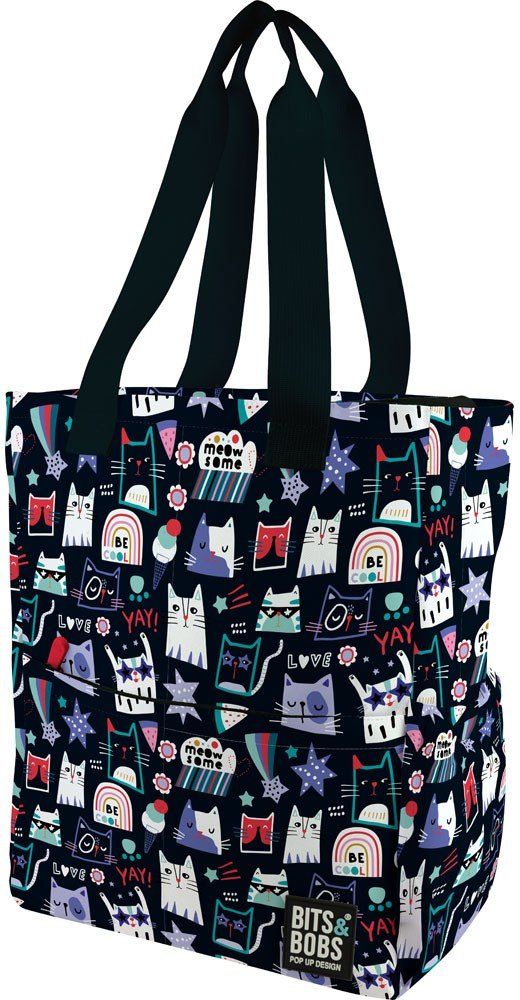 BOLSA TELA B&B MIAU 31x37,5x14cm
