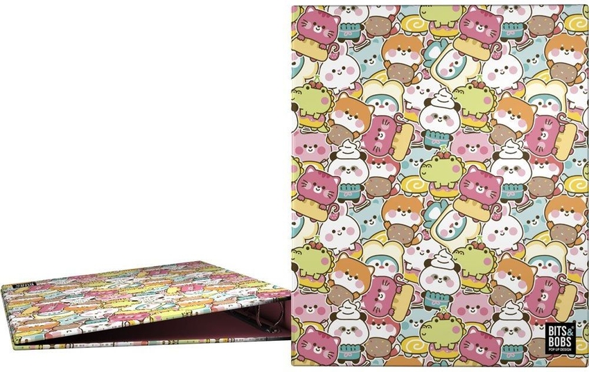 CARPETA ANILLAS A4 FOR.4D25 B&B KAWAII 25,7x32x3cm